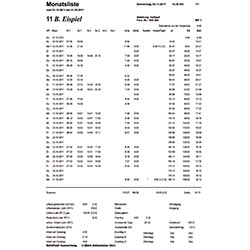 Electronic Time Clock BRK ER 2200 print