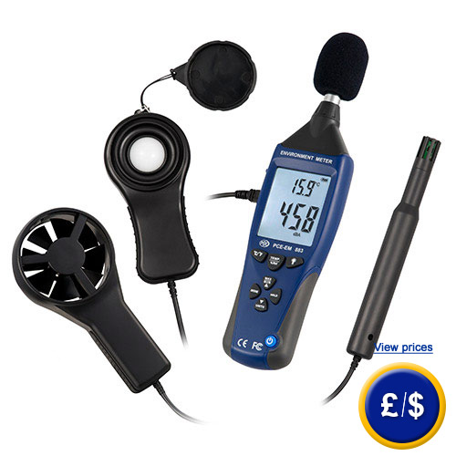 Further information on the environmental noise analyser. 