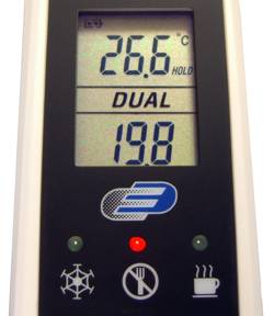 food thermometer PCE-IR 100 display