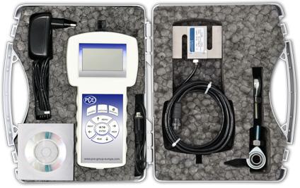 The PCE-FG Series force gauge: delivery content