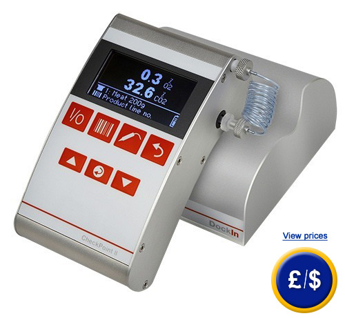 Gas analyzer for quality control of modified atmospheres CheckPoint II