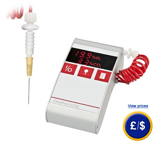 Gas analyzer of modified atmospheres CheckPoint with hypodermic needle