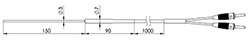 Pt1000-Temperature Sensor GTF 55 B for the Waterproof pH Meter GMH 5550