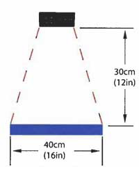 Light cone of the Hand stroboscope PCE-1XS-DC