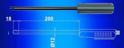 Standard flow and temperature sensor.