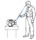 PCE-155 handheld rotation meter: ergonomical format