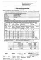 calibration certificate for the PCE-DX-A hardness tester