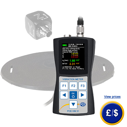 Further information on the human vibration meter PCE-VM 31