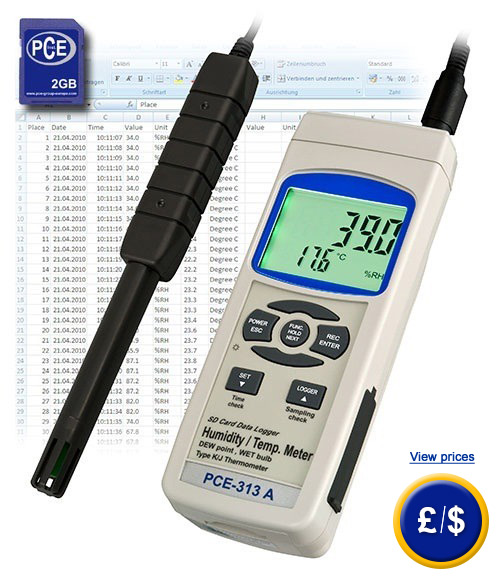 PCE-313A PCE-313A humidity tester with SD memory card imagen main