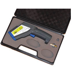 Here is the infrared thermometer stored in its carrying case.