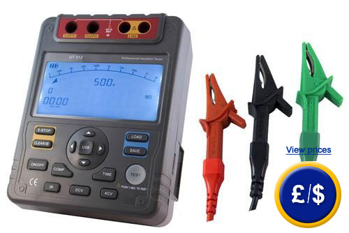 The PCE-UT 512 insulation meter is the ideal tool to be used in situ and workshops under the most difficult measuring conditions.