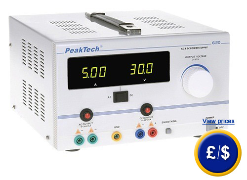 Technical specifications for the Laboratory Power Supply - PKT 6120.