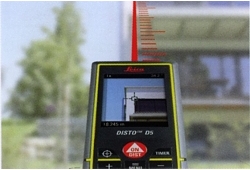 Leica Disto D5 laser distance meter with target detection system and with digital 4x zoom for distant objects