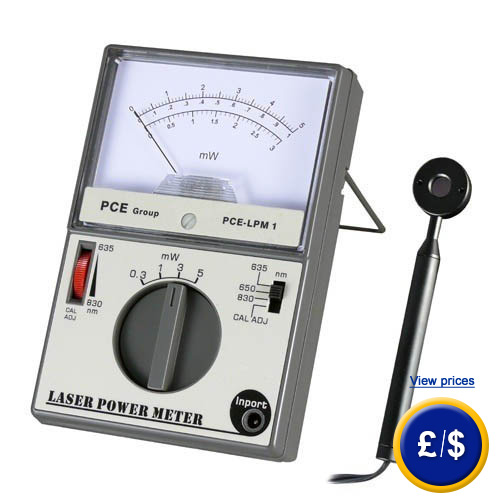 PCE-LPM 1 laser power meter to check laser power.