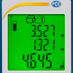 Laser Range Finder PCE-LDM 44 display