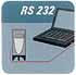 RS-232- connection for data transfer to a PC or portable