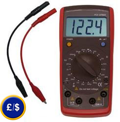 The LCR Meter PCE-UT 603 is the ideal instrument if you wish to deternime capacitance, inductance and resistance.