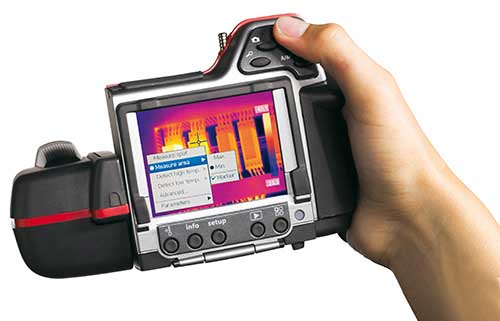 Using the maintenance camera Flir T-series.