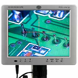 Mechanical 3D-microscope PCE-IVM 3D with large 8" LC display