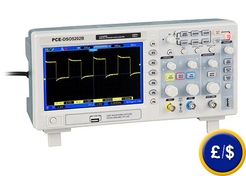 Memory oscilloscope PCE-DSO5000 series