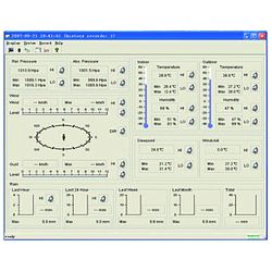 PCE-FWS 20 meteorological station: Here is a view of the software which comes with the device. 