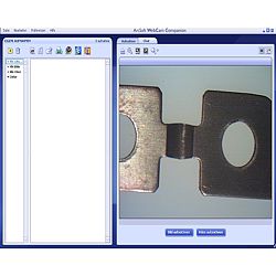 PCE-ME 100 micro-ocular: Here you can see a part of the software pack which comes included.
