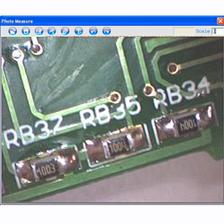 Here you can observe the USB PCE-MM 200 inspecting a plate