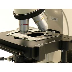 PCE-TM 2000 laboratory microscope: Here is the graduated surface for object placement and location.