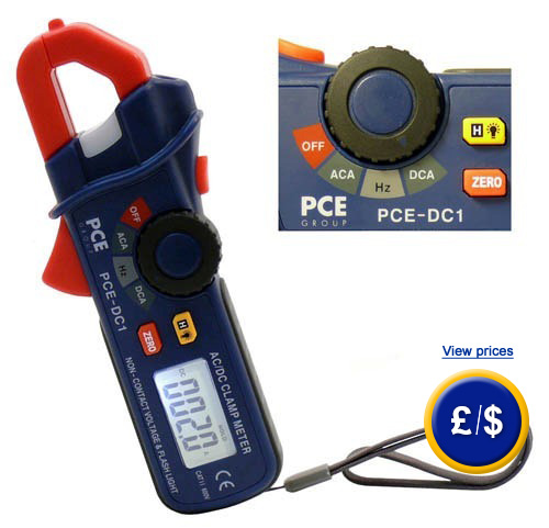 PCE-DC1 clamp meter