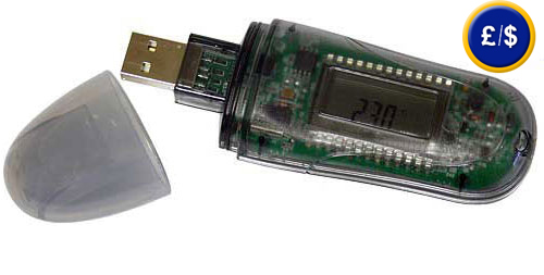 The Mini Data Logger Microlite 8/16 with display and software for evaluation on PC .