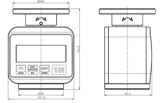 Drawing of the Mobile Load Corner MLE-F 5/10/20.