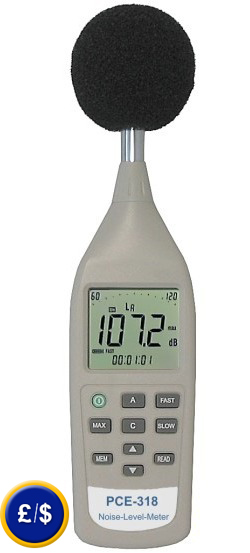 PCE-318 noise meter with analogue output