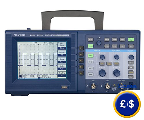 PCE-UT 2202C digital oscilloscope with memory