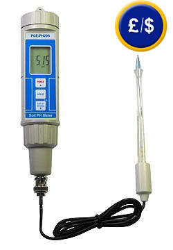 the PCE-PH20S pH meter for soil