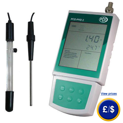 Analyser pH PCE-PHD 2 for the verification of the important parameters of the water.