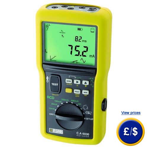 RCD tester C.A 6030