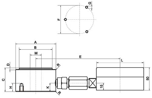 ring force gauge 844 wit its dimensions