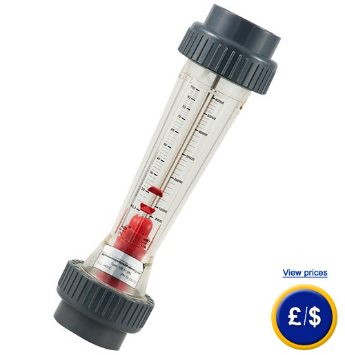Rotameter series PCE-VS for measuring flow in pipes and air vents for water Nm3/ho l / h or water/h.