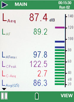 Software kit for the sound meter to save and recover data.