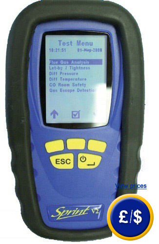 Sprint combustion meter is the ideal tool for technicians for the service and maintenance of gas and heating systems installations