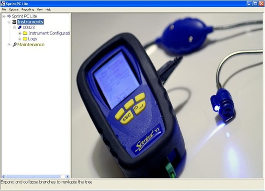 Analyzer combustion multifunction sprint software