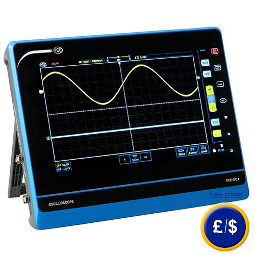 Get further information on the tablet-oscilloscope PCE-OC 4