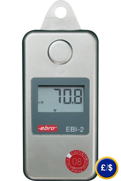 Temperature and Humidity Data Logger series EBI 2-TH 6 to measure and record humidity and temperature in any space.