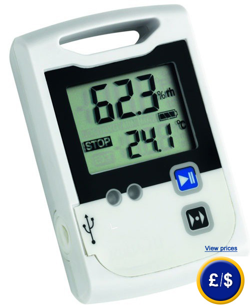 Temperature and humidity Data Logger Log100 / Log110 ideal for the registry of the development of temperature in the the transport and storage sectors.