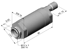 PCE-IR10 temperature tester: ventilation cap with angle mount