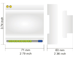 text messaging monitor ALMIOG01 dimensions