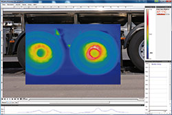 Thermal Camera PCE-PI-200 application on scanning wheels