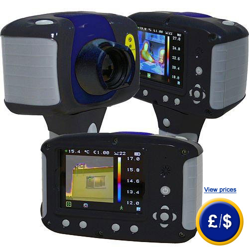 Image of the Thermal camera PCE-TC 2 for professional uses in maintenance.