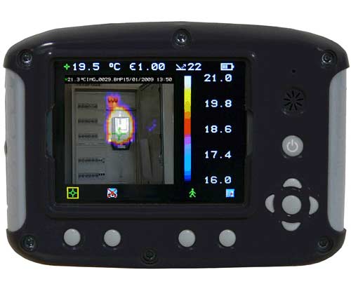 Display of inexpensive thermal camera PCE-TC 2.