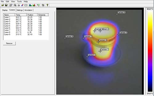 Screen shot of camera software that is included in delivery. 